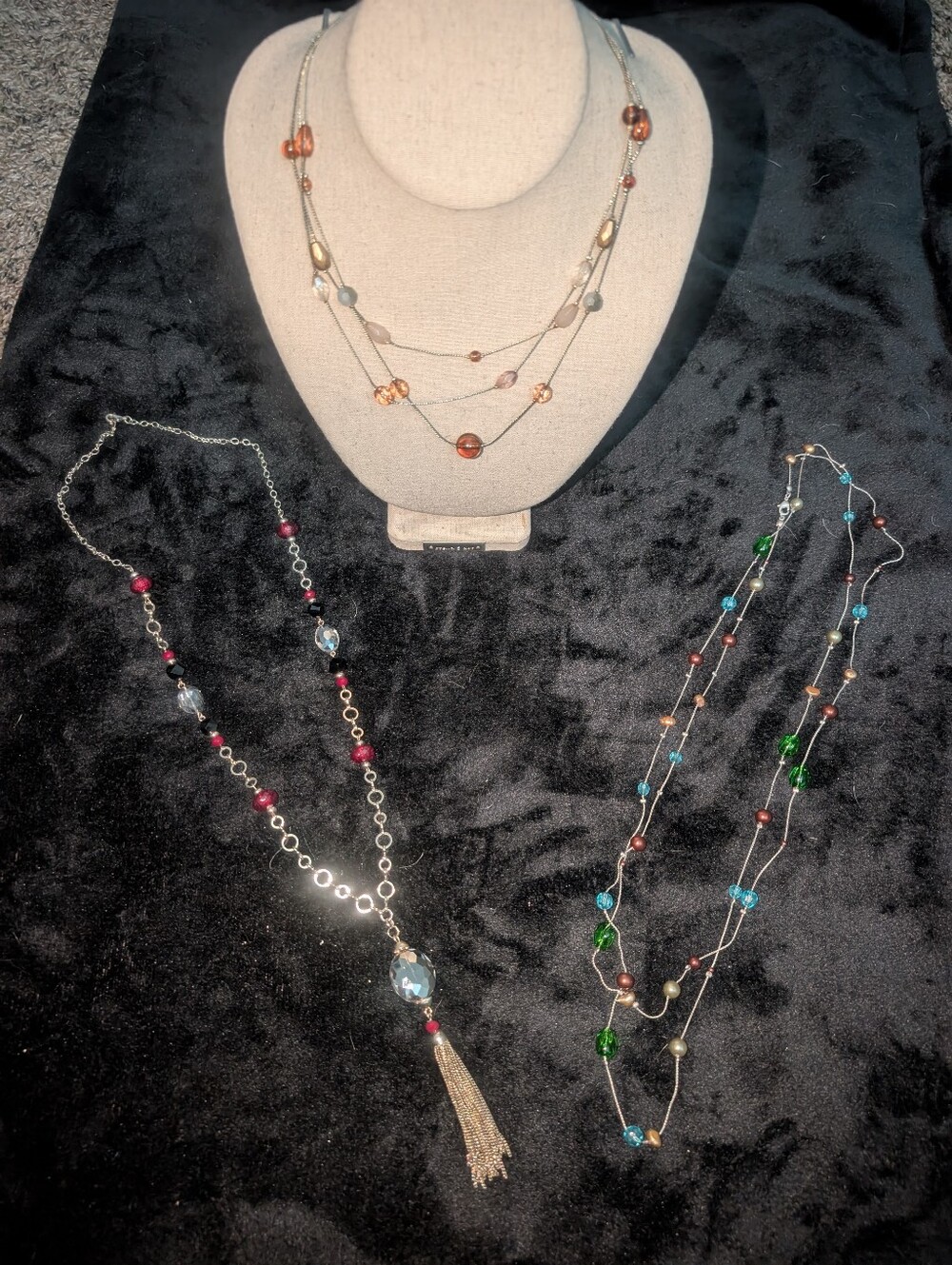 3/$15 - 3 Colorful Beaded Necklaces